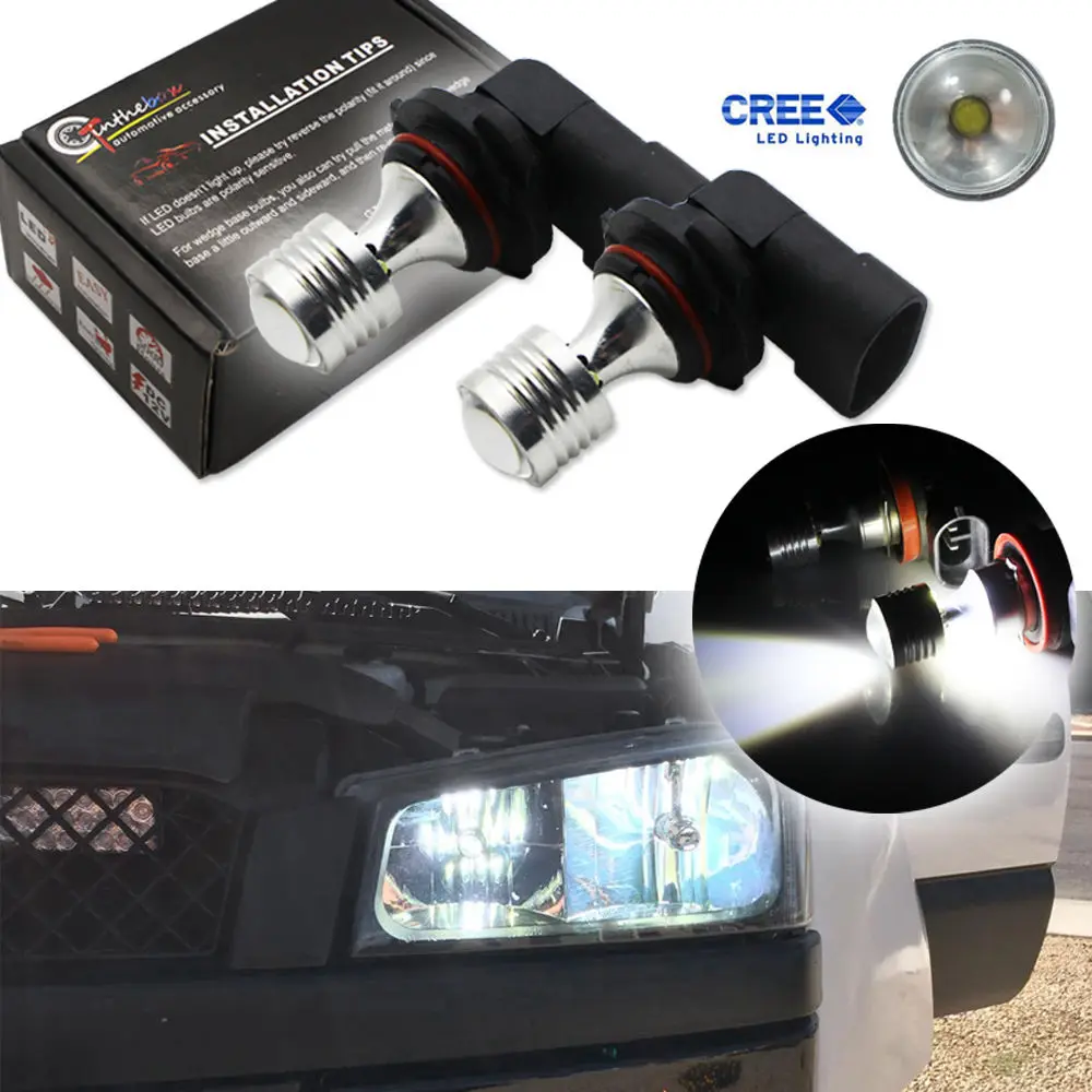 

2PC Reflector 20W CR'EE White 9005 HB3 LED Daytime Running Lights/High Beam Bulbs