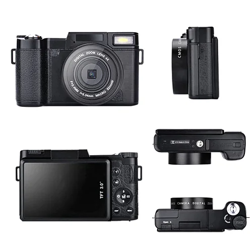 Новейшая Full HD1920x1080 Dslr аналогичная цифровая камера Max 24MP мини-камера с вращающимся экраном dslr Сменный объектив