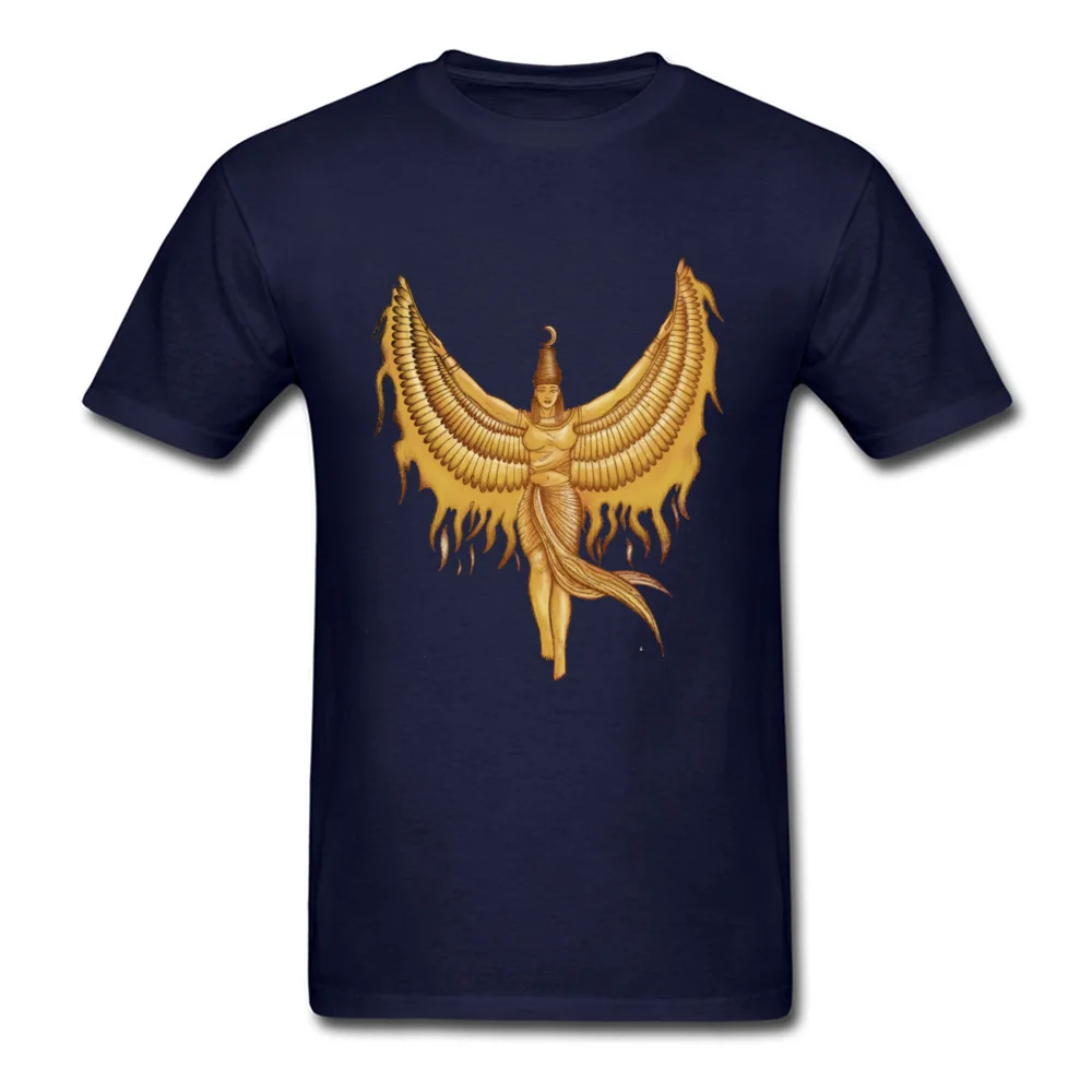 Isis Goddess Egypt with wings of the legendary bird Phoenix_navy
