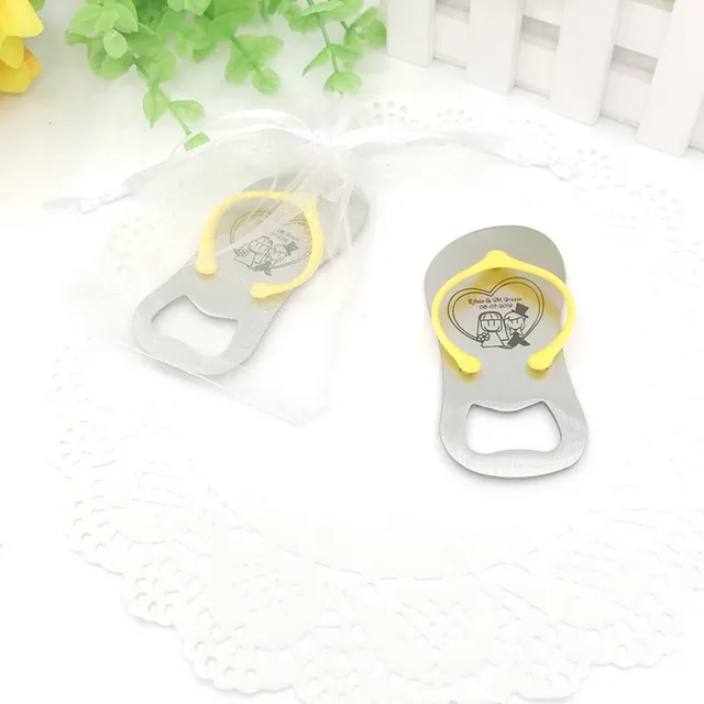 personalised flip flop bottle opener