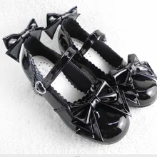 Принцесса сладкий Лолита японский дизайн/особая форма обувь на заказ Лолита бабочка узел с изготовленным на заказ зеркалом an124