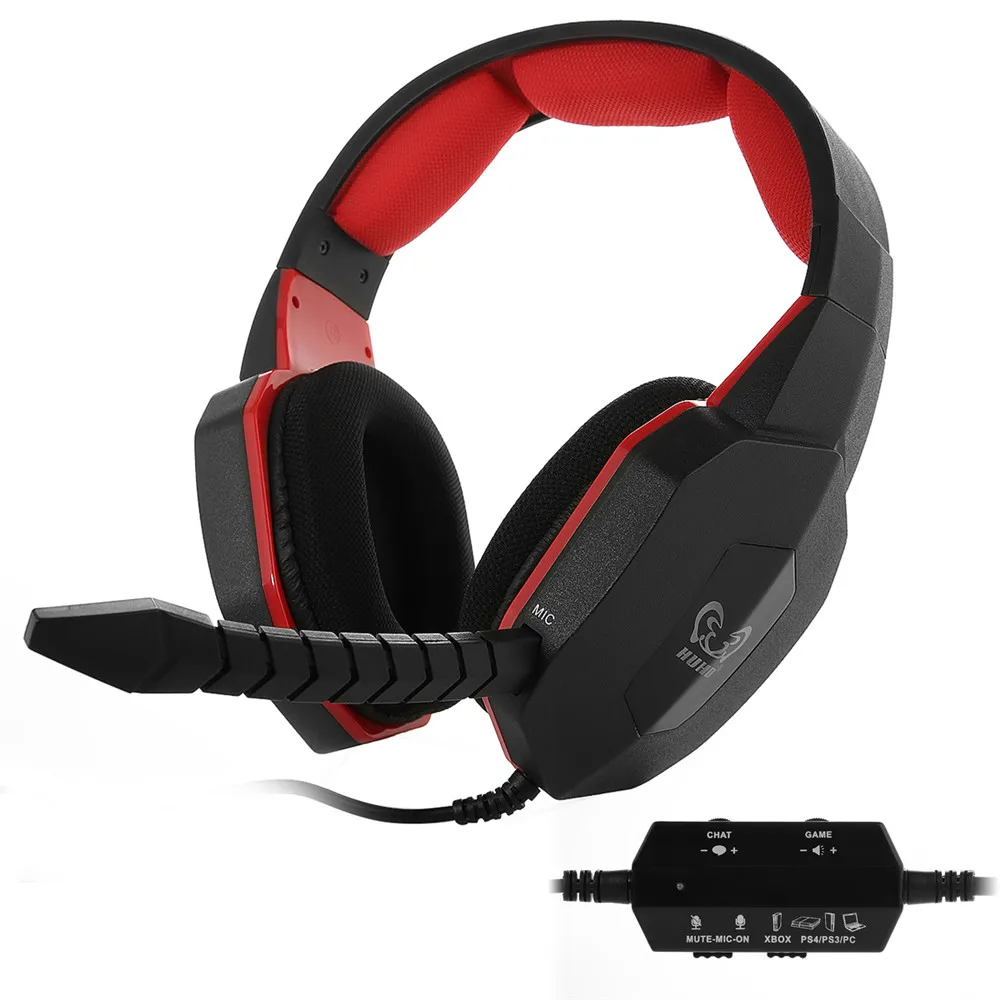 

HUHD HG-939MV Premium Noise Cancelling Stereo Wired Gaming Headset/Headphones For PS4,Xbox 360,PC,Compatible With Xbox One
