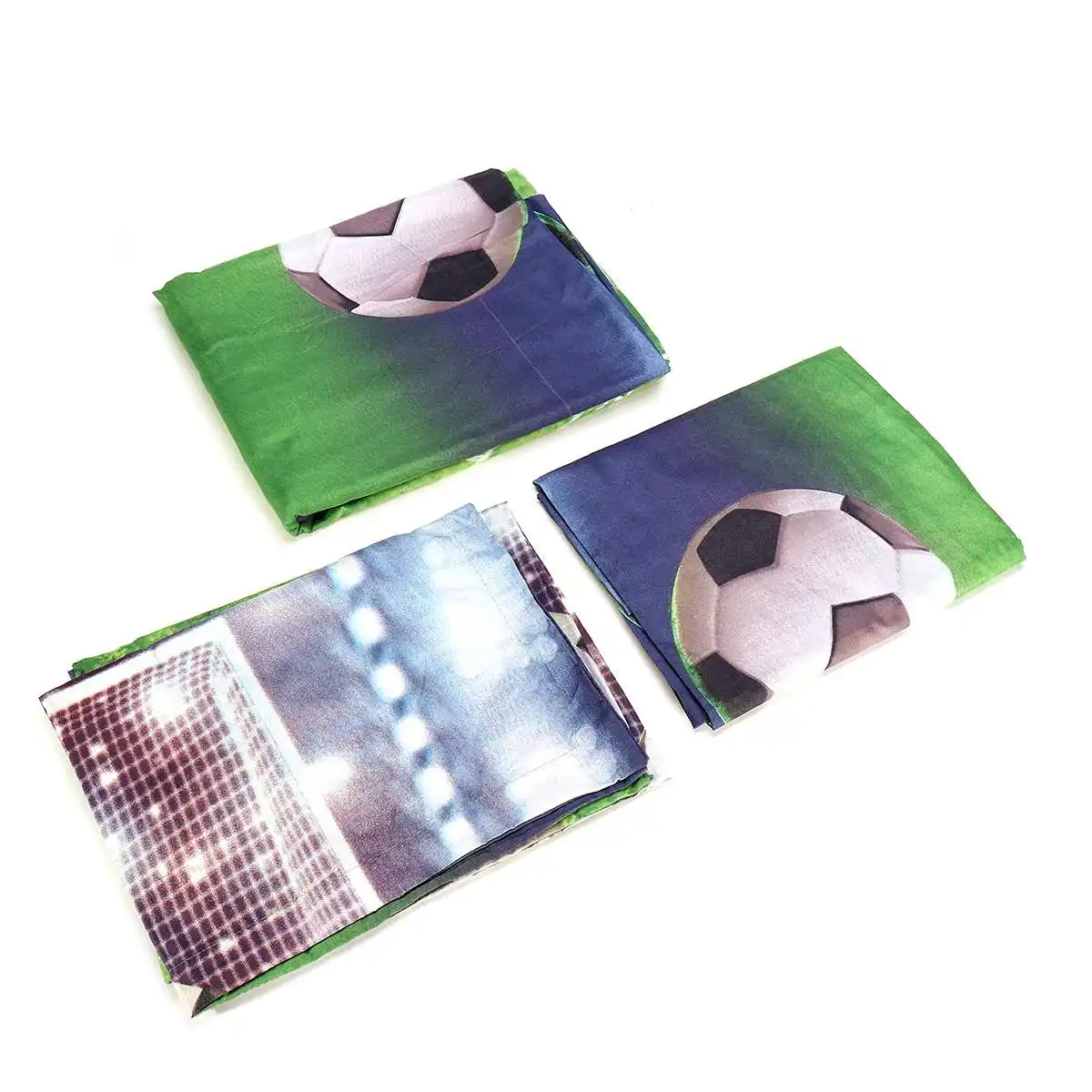 3Pcs Set 200cmx230 cm Fashion 3D Polyester Football Field Duvet cover Bedding Sets Cover Sets Pillowcase Sport Boy Gift Textile