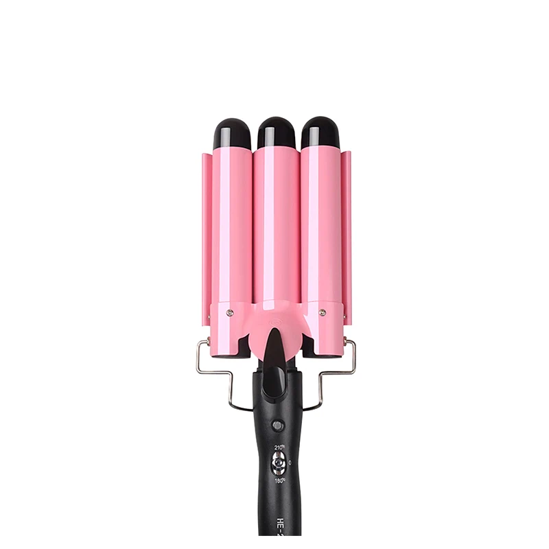 

20-32m Automatic Perm Splint Ceramic Hair Curler 3 Barrels Big Wave Hair Curling Iron Hair Waver Curlers Styling Tools ET-76