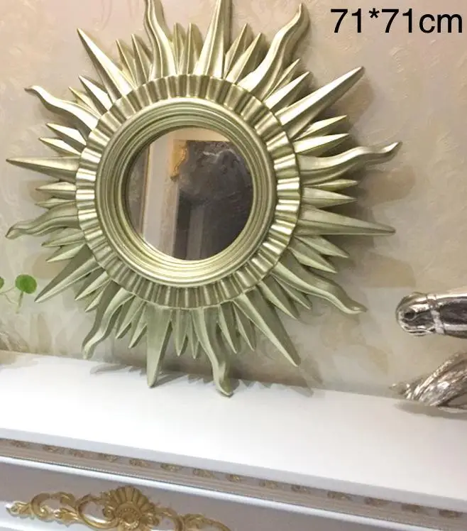 Настенные зеркала, декоративное зеркало, домашний декор, зеркало, ремесло, солнечное солнце, дизайн - Цвет: champion