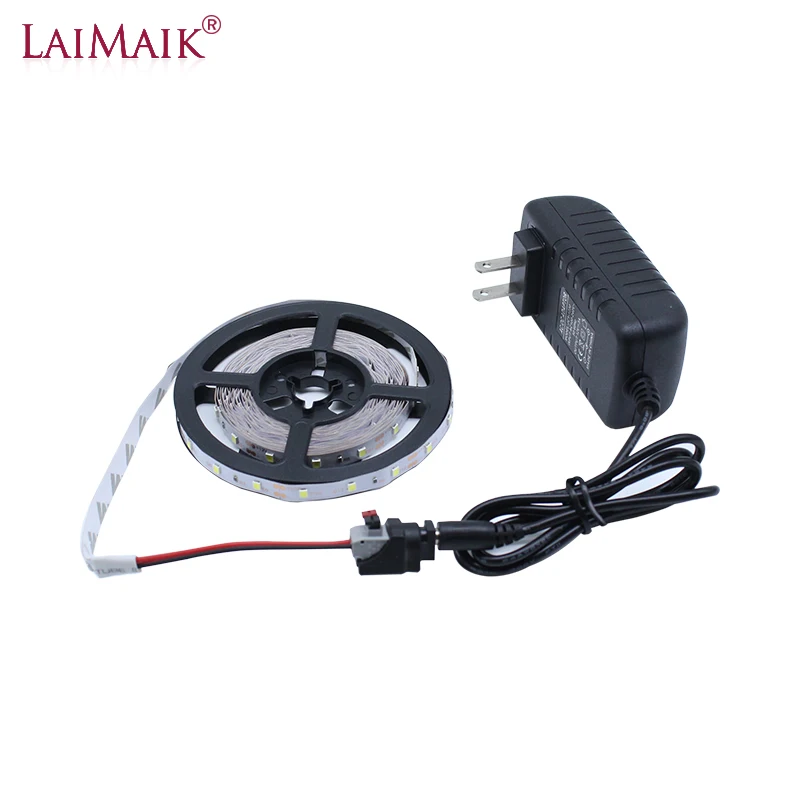 LAIMAIK Светодиодные ленты лента 12v smd 2835 60 светодиодный s/hdmi кабель 1 м 2 м 3 м 4 м 5 м светодиодный гибкие светодиодные полосы света украшения светодиодный лента DC12V Питание - Испускаемый цвет: US plug full set