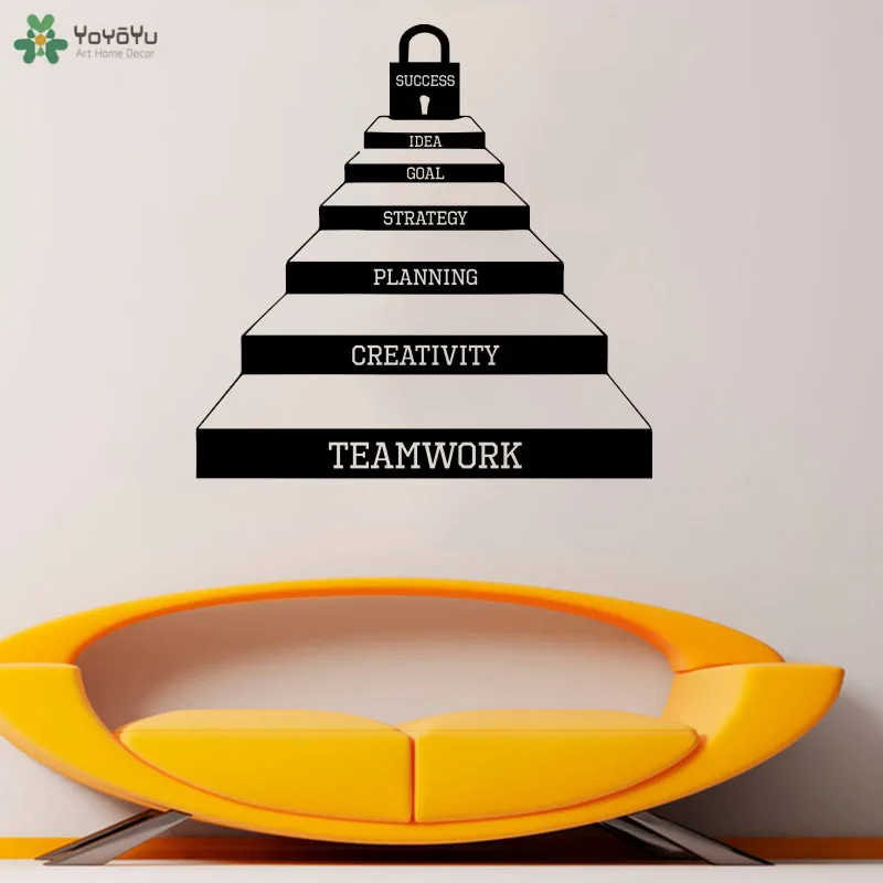 Office Quote Vinyl Wall Decals Idea Teamwork Business ...