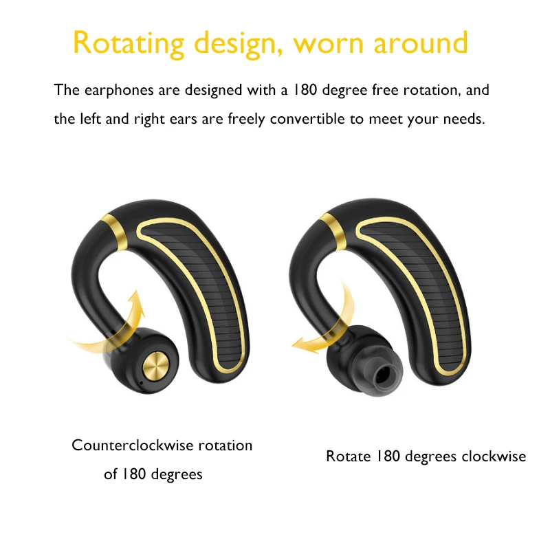JINSERTA Business Bluetooth Earphones Wireless Headphones With Mic 24 Hours Work Time Bluetooth Headset for iphone Xiaomi Driver