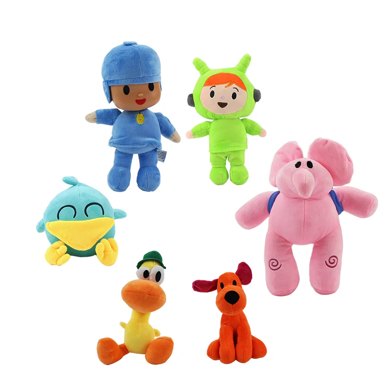 6 стилей Pocoyo Плюшевые игрушки Pocoyo Nina Loula собака Пато утка Элли слон ребенок сонный птица мягкие куклы Подарки для детей