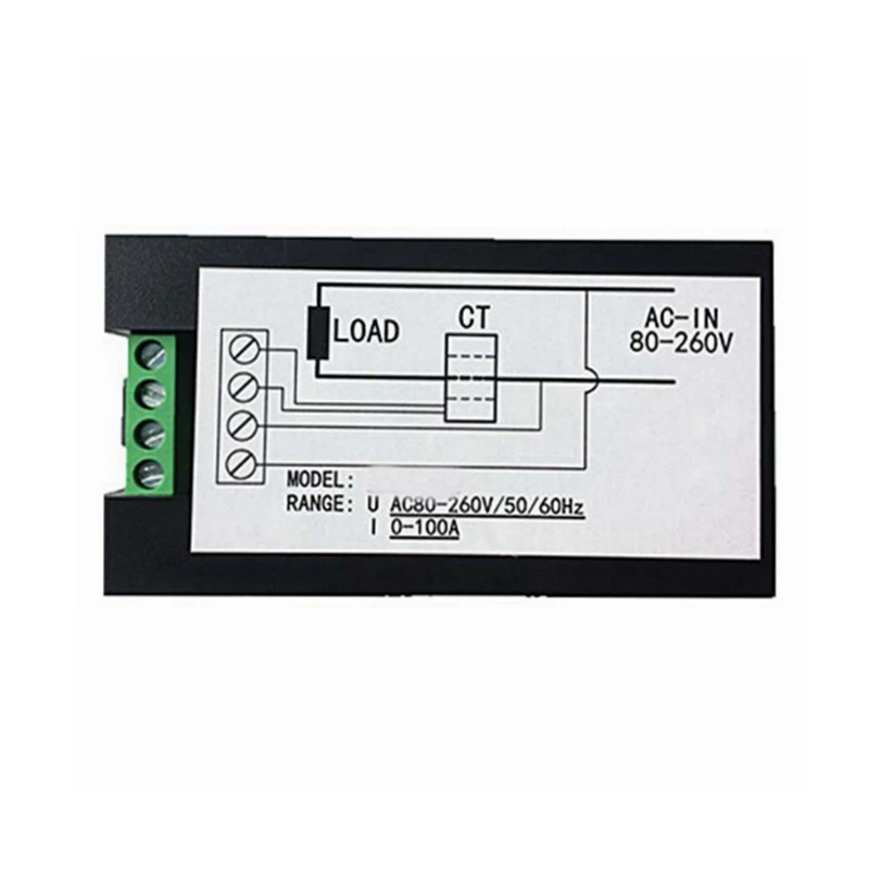 AC 80 260V/100A Цифровой вольтметр Амперметр Ток Напряжение Мощность ватт счетчик