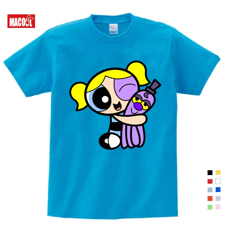 Hot Sale The Powerpuff Girls Boys Girls T Shirt Pure Cotton Short Sleeve Round Neck Tshirt Children Clothes New T-shirt 3T-9T Hot Sale The Powerpuff Girls Boys Girls T Shirt Pure Cotton Short Sleeve Round Neck Tshirt Children Clothes New T-shirt 3T-9T