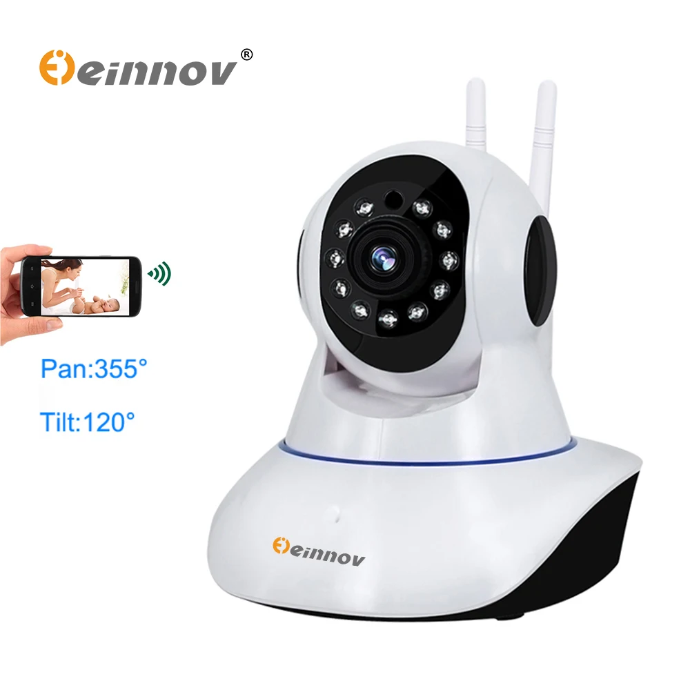 

Einnov 720P Wireless Home Security IP Cam Wifi PT Mini Video Surveillance Wi-fi Camara CCTV IR Night Baby Monitor P2P APP View
