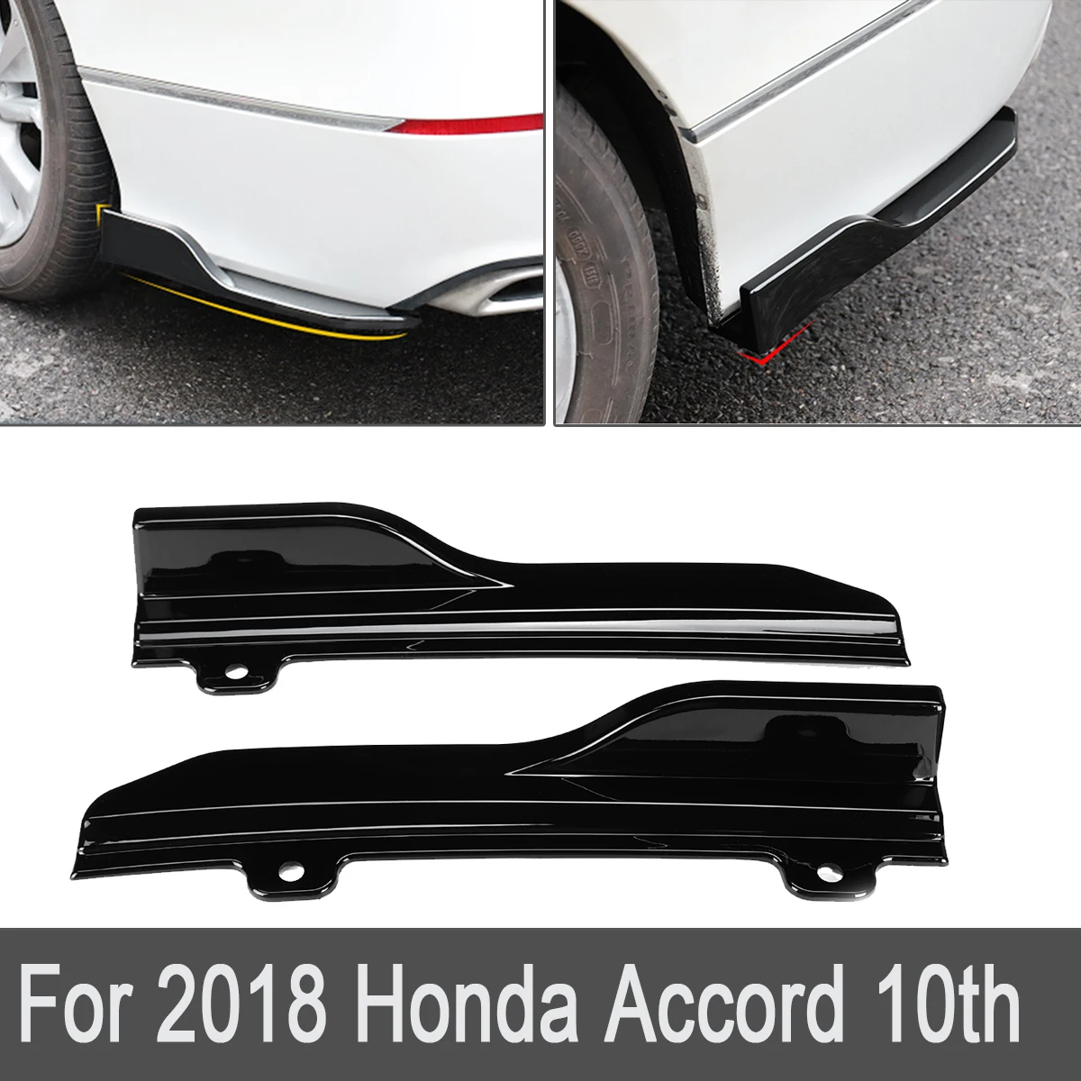 Side Skirt Spoiler Body Kit Wing Trim Gloss Black Bumpers Auto Exterior Parts Spoiler Bumper for Honda 2018 for Accord 10th Side Skirt Spoiler Body Kit Wing Trim Gloss Black Bumpers Auto Exterior Parts Spoiler Bumper for Honda 2018 for Accord 10th