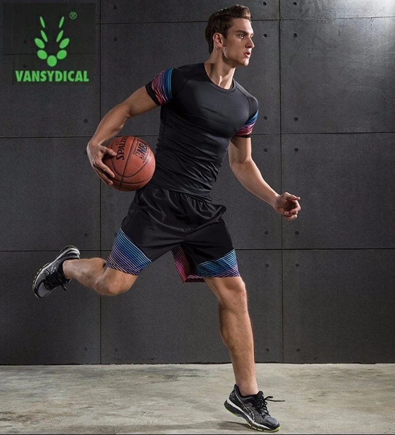 Vansydical шорты для бега мужские спортивные Фитнес дышащие быстросохнущие
