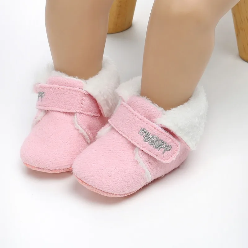 Унисекс для новорожденных Cozie из искусственного флиса Bootie зимняя теплая детская кроватка для новорожденных обувь классический напольный мальчиков M