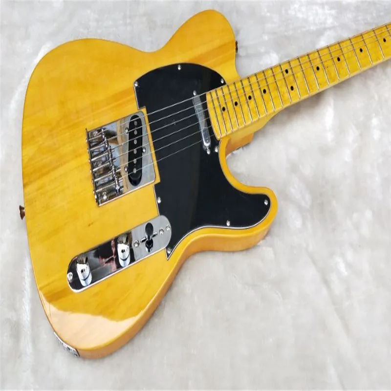 

Factory custom shop 2018 New telster yellow wood MAPLE fretboard 6 string electric guitar Free shipping