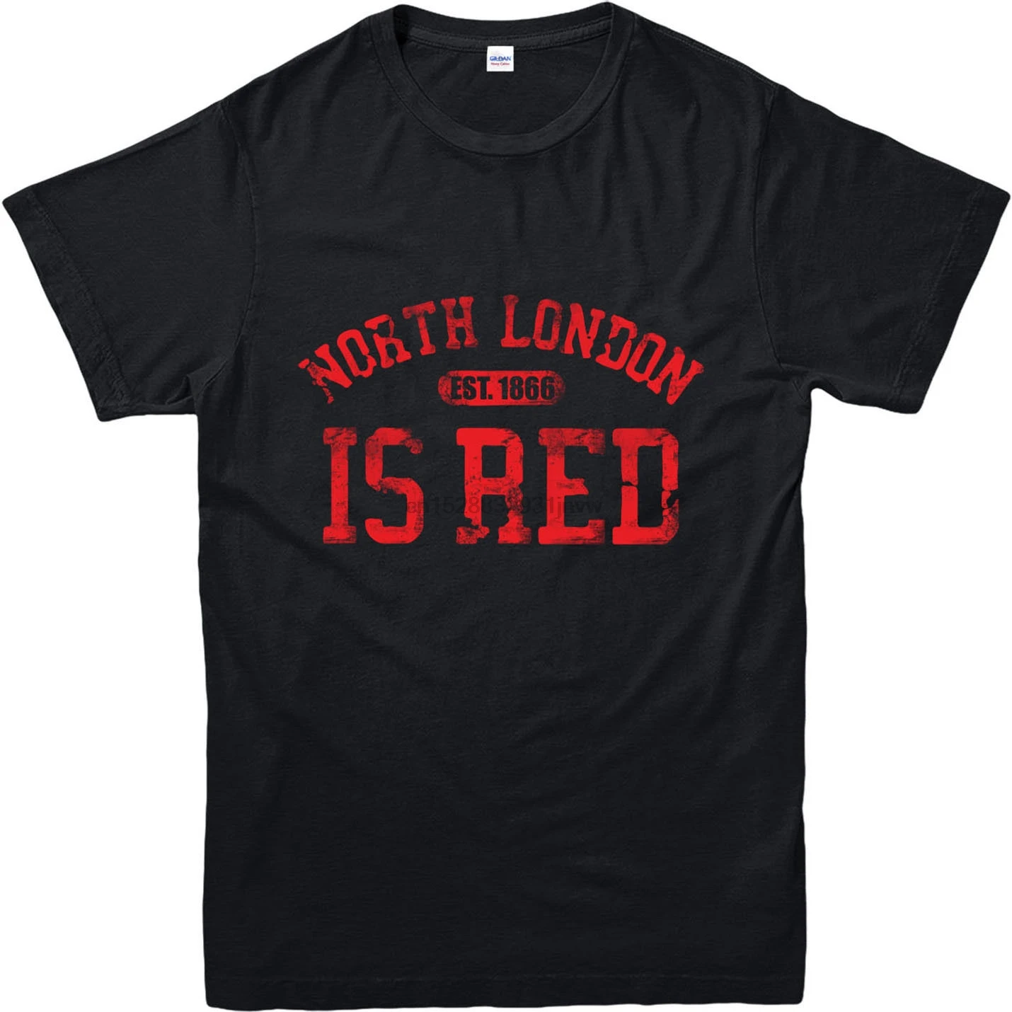 

2019 Summer Fashion Hot North London Is Red T-Shirt Footballer Fans Hooligan Gooner Family Top Tee shirt