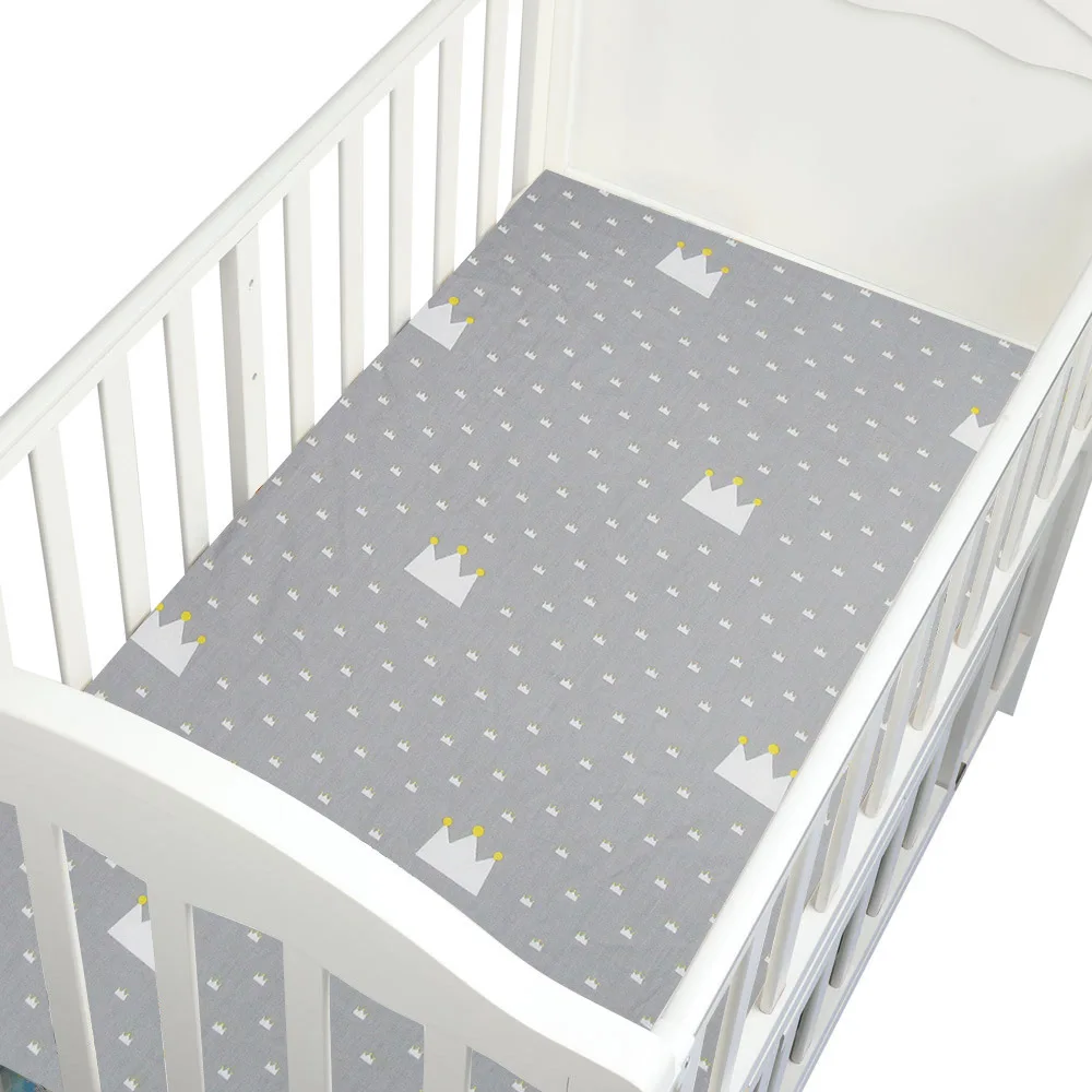 100% Cotton Crib Fitted Sheet Soft Baby Bed Mattress Cover Protector Cartoon Newborn Bedding For Cot Size 130*70cm 100% Cotton Crib Fitted Sheet Soft Baby Bed Mattress Cover Protector Cartoon Newborn Bedding For Cot Size 130*70cm