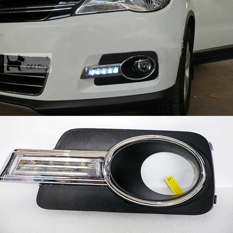 Оптовая продажа автомобильный Стайлинг для Volkswagen VW Tiguan 2010 2011 2012 LED DRL Дневной