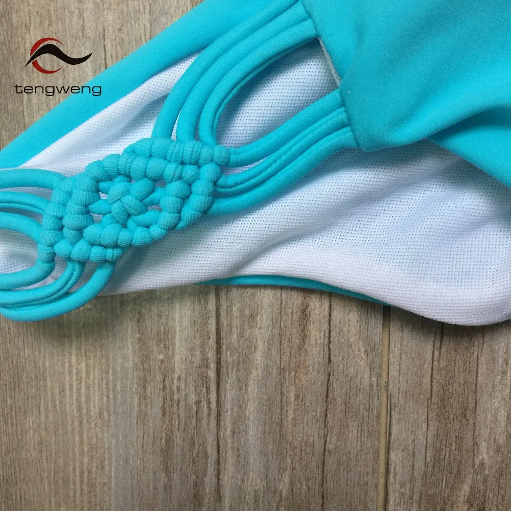 Tengweng 2019 Sexy Off shoulder Ruffle Bikini Blue Push up Women Swimwear Thong Bandeau Swimsuit Brazilian Female Bathing suit HTB1ePvPaQUmBKNjSZFOq6yb2XXaj - Tengweng 2019 Sexy Off shoulder Ruffle Bikini Blue Push up Women Swimwear Thong Bandeau Swimsuit Brazilian Female Bathing suit