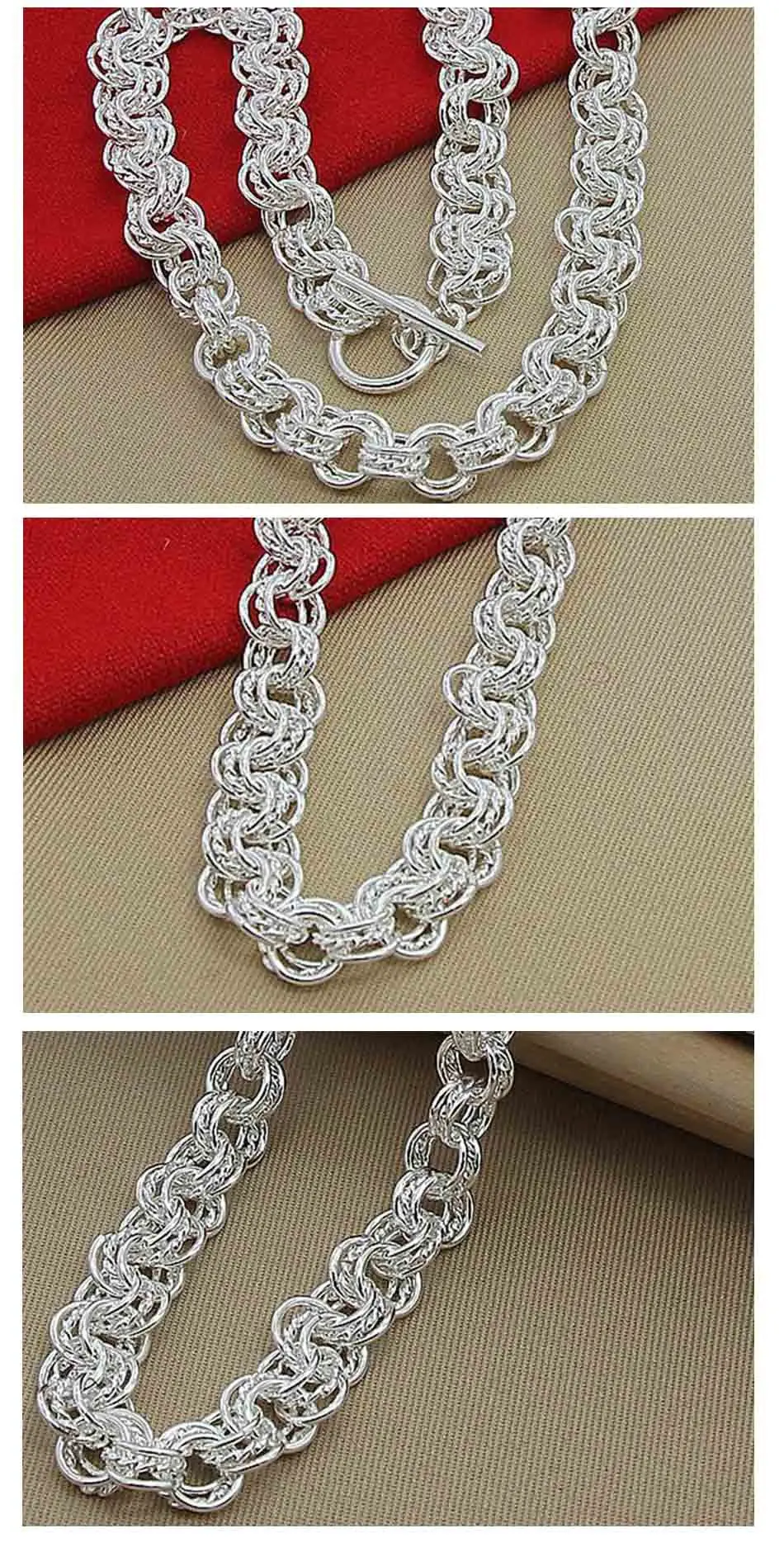 Новинка 925 Серебряное ожерелье женское модное очаровательное свадебное ювелирное ожерелье