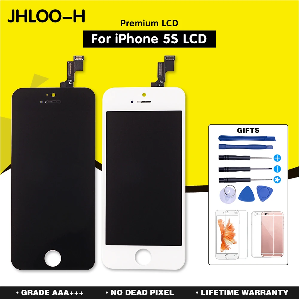 

Grade AAA +++ For iPhone 5S LCD With 3D Force Touch Screen Digitizer Assembly for iPhone 5s No Dead Pixel with Gifts
