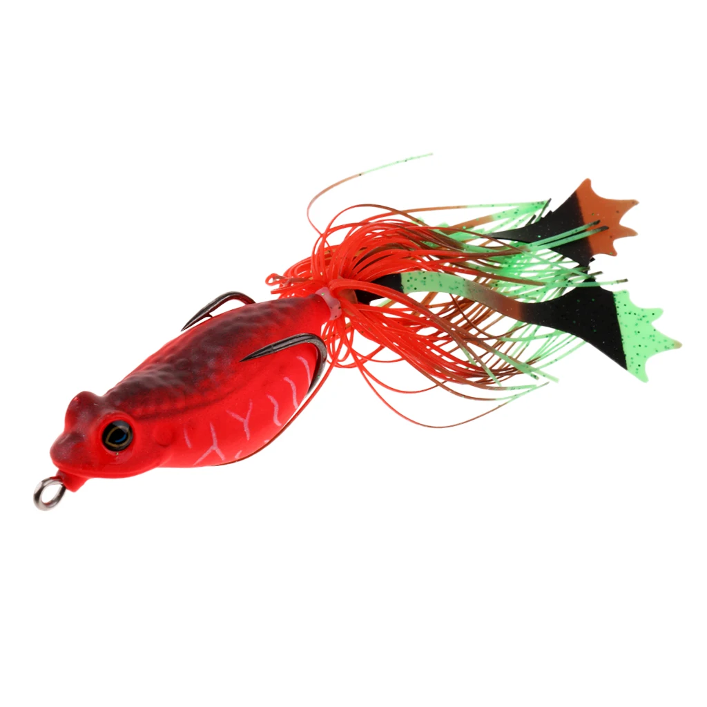 3D Frog Soft Fishing Lure Bait Floating Crankbaits Bass Pike Perch Catfish Snakehead Topwater Hollow Body Artificial Lures