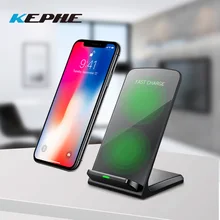 KEPHE 10 Вт Qi двойной катушкой Беспроводной Зарядное устройство для iPhone X 8 10 Plus телефон быстро Зарядное устройство Pad зарядка док-станция для samsung S8 S9 S9+ Note 8