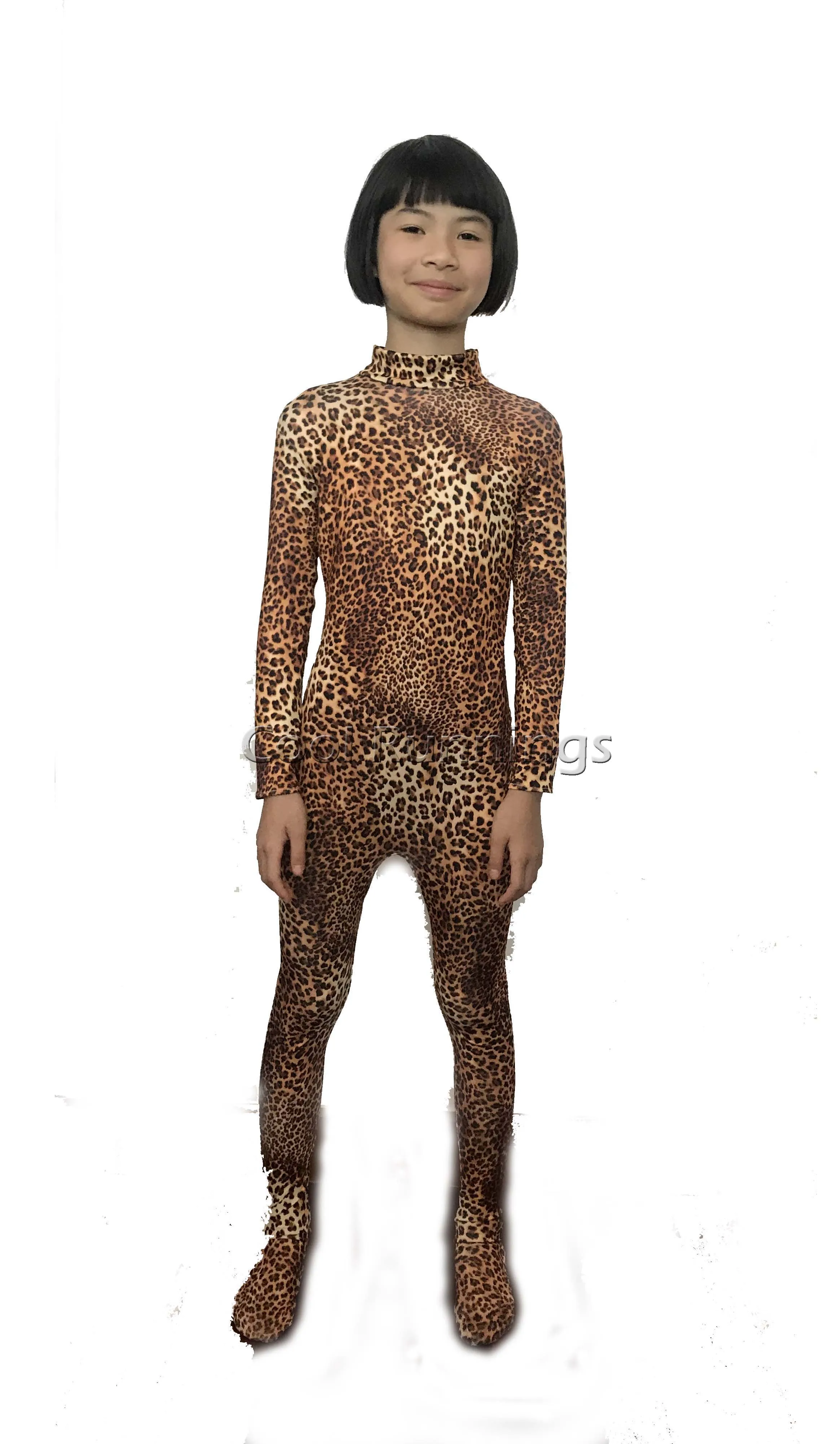 

Kid Adult leopard Stripe Pattern full body Unisex Lycra Spandex Skin Zentai Costumes Bodysuit leotard No Hood & Hands