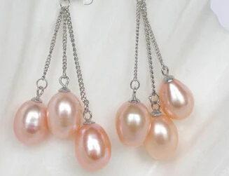 

Hot sell Noble- hot sell new - wb00 Dangle pink Freshwater pearls Earrings