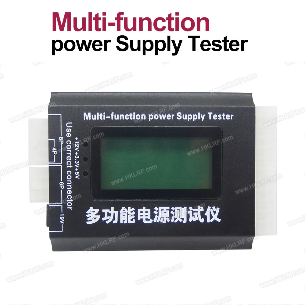 Multi function power Supply Tester 20 24 Pin SATA LCD Display PC ATX
