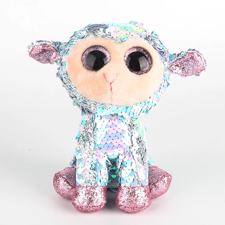 

Ty Sequins Flippables Tulip The Easter Lamb Plush Animals Sheep Toy Doll 6" 15cm