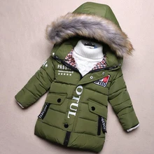 Enfants Vêtements D’hiver 100% Chaud Garçons Vestes Épais Coton Veste À Capuche De Mode Médaille Vêtements Bébé Enfants Costumes