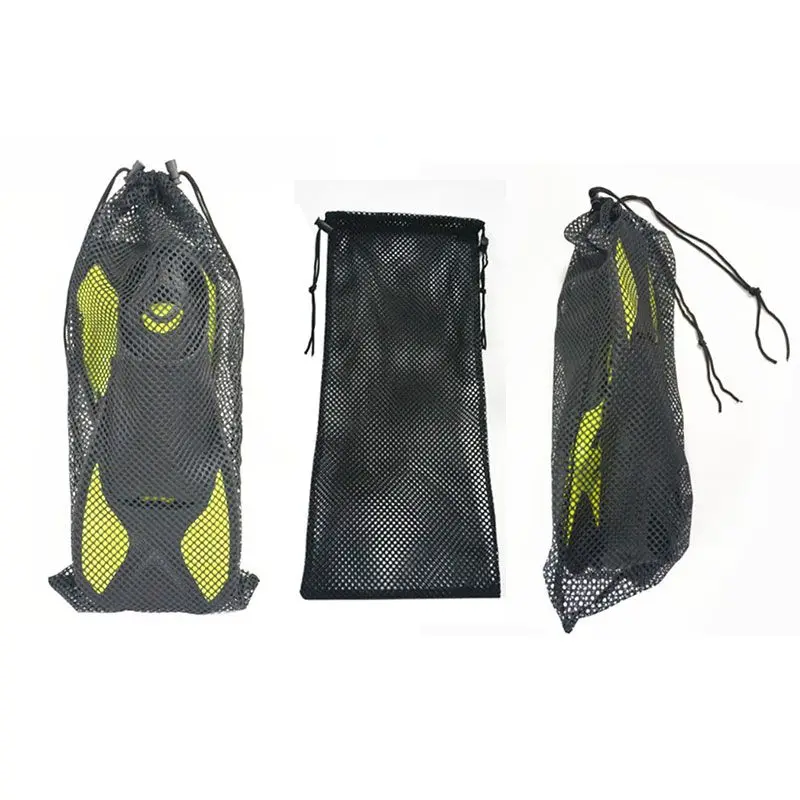 Наружная сетчатая нейлоновая сумка на шнурке для дайвинга, плавания, подводного плавания, плавников