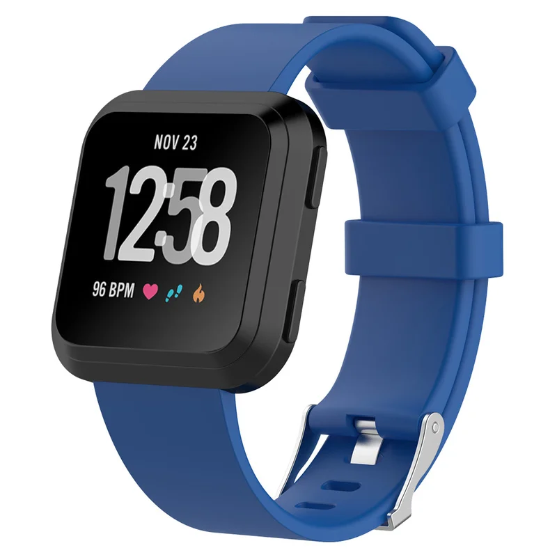 Для Fitbit Versa Lite Смарт-часы Сменные силиконовые резиновые TPE ремешок браслет ремень маленький большой размер