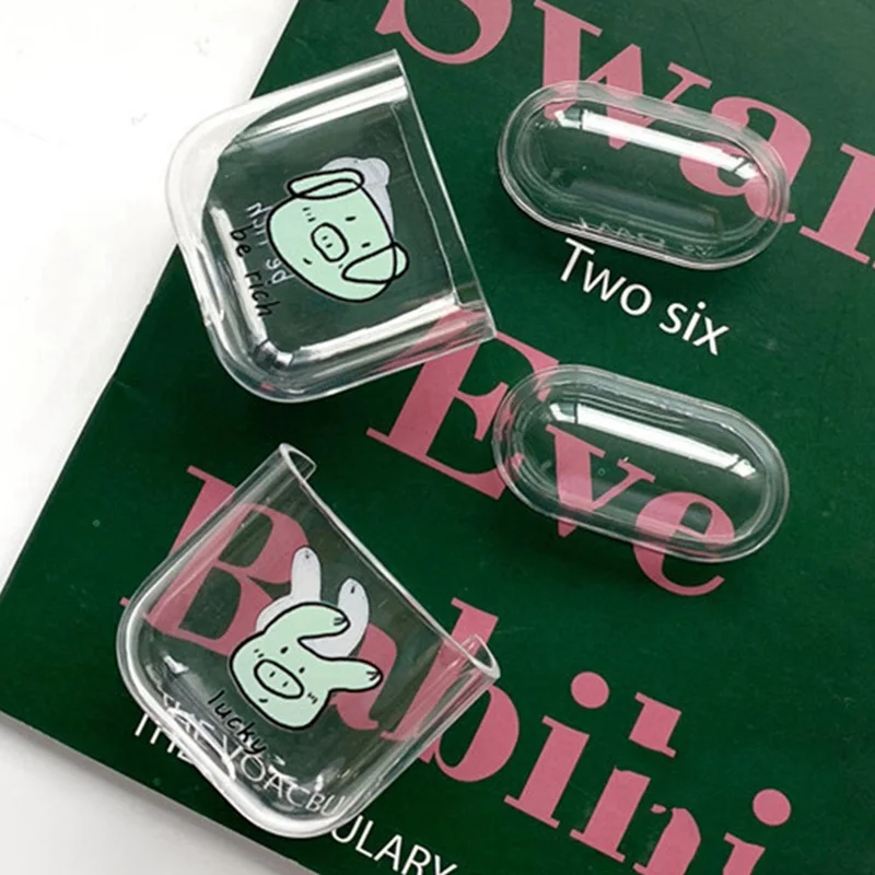 Silicone Airpods Wireless Cut Pig Print Earphone Charging Case Wireless Bluetooth Headset Protective Sleeve Cover Earphones Box