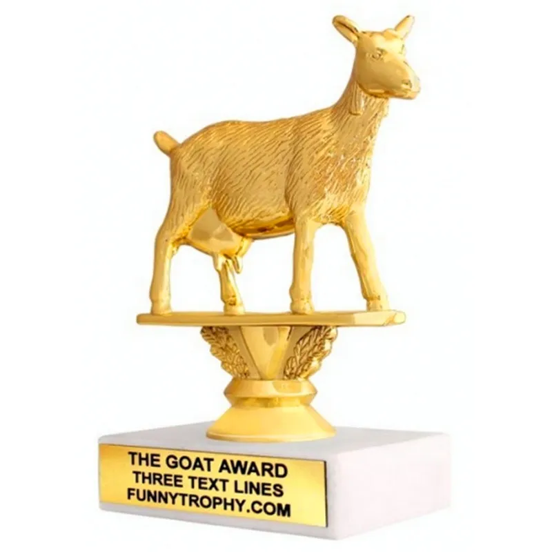 

Customized animal shape souvenir trophy trend imitation gold trophy