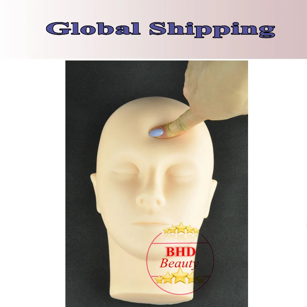 

Free Shipping 55pcs Training Eyelash Mannequin head for eyelashes extension planting makeup massage tatoo