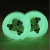 Pair 3D Skulls Acrylic Glow in the Dark Ear Gauges Saddle Plugs Flesh Tunnels Expander Piercing Ear Stretching Jewelry ► Photo 3/6