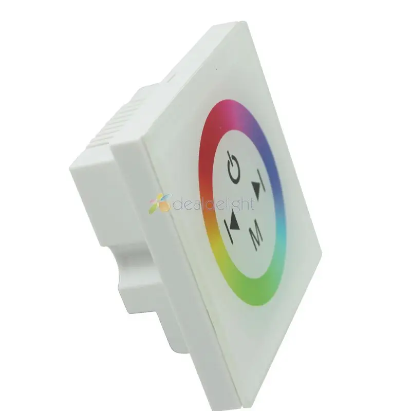 DC12V 24V 3-Button Touch Panel Dimmer Controller Switch White Version 1