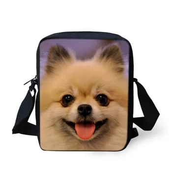 

Pomeranian 3D Printing Children Mini Crossbody Bags Girls Boys Kindergarten School Bookbag Brand Design Shouler Bag Sumka