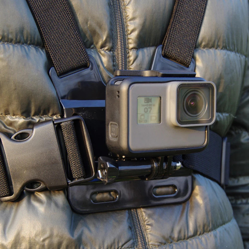 Спортивная камера для Gopro 7 6 5 4 3 + аксессуары регулируемый нагрудный пояс с