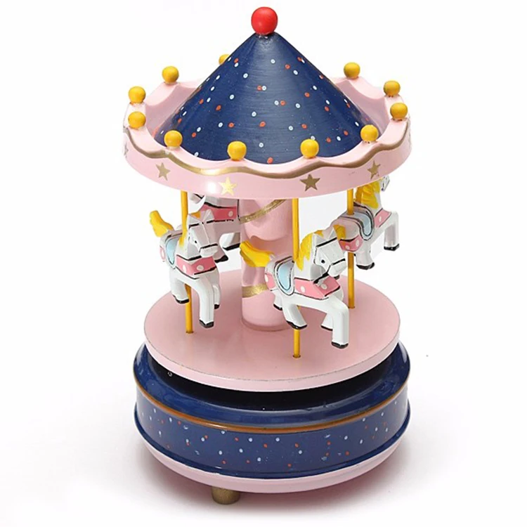 Детская музыкальная шкатулка Карусель веселый круглый музыкальный Декор Игрушки для комнаты
