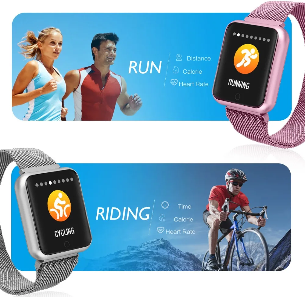 Смарт-часы P68 для мужчин и женщин, монитор сердечного ритма, спортивный фитнес-трекер, умные часы для IOS, iphone, apple, Android, PK часы 5 IWO 11/12