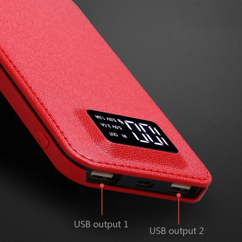 Power Bank 10000mAh External Battery Power Bank 2 USB LCD Power Bank Portable SmartPhone Charger for Samsung for XIAOMI
