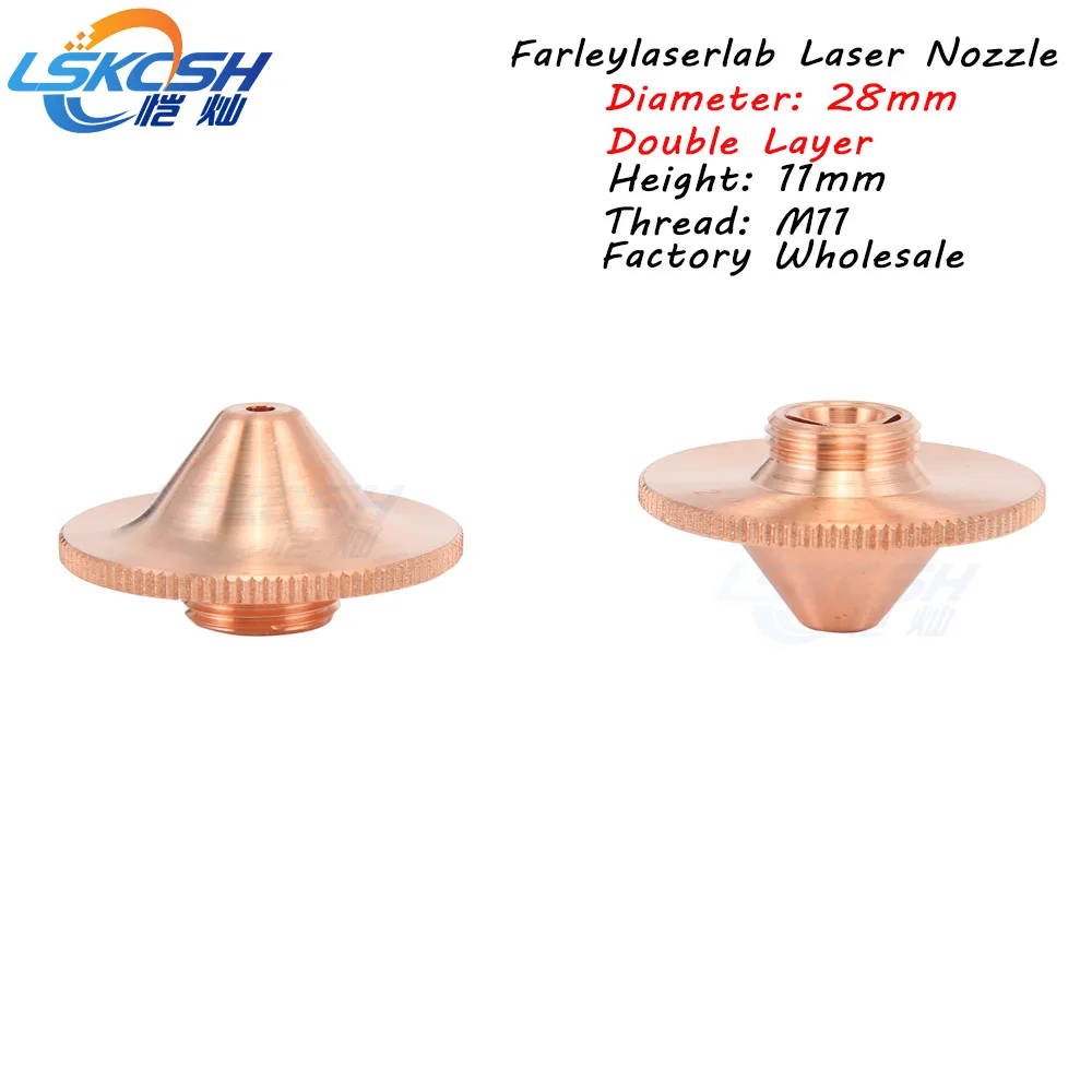 LSKCSH 10pcs/lot precitec single layer nozzle 1.0-3.0mm For Farleylaserlab/HGTECH Co2/Fiber laser nozzles consumables wholesale LSKCSH 10pcs/lot precitec single layer nozzle 1.0-3.0mm For Farleylaserlab/HGTECH Co2/Fiber laser nozzles consumables wholesale