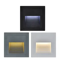 Thrisdar наружный светодиодный Угловой настенный светильник IP65 Водонепроницаемый светодиодный светильник для садовой дорожки лестницы алюминиевый Встраиваемый светодиодный светильник