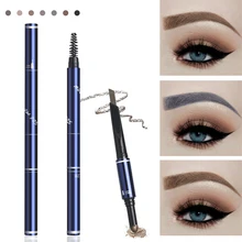Карандаш для бровей для макияжа Водонепроницаемый с автоматическим поворотом для бровей Пудра с кистью Косметика для бровей инструмент
