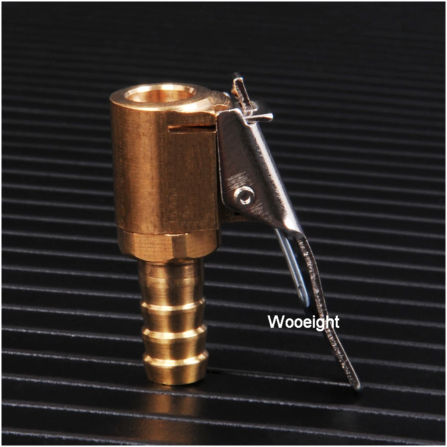 1PC 8mm Universal Car Brass Wheel Tire Air Chuck Inflator Pump Valve Clip Clamp Connector Adapter Tire Valve Inflator Chuck
