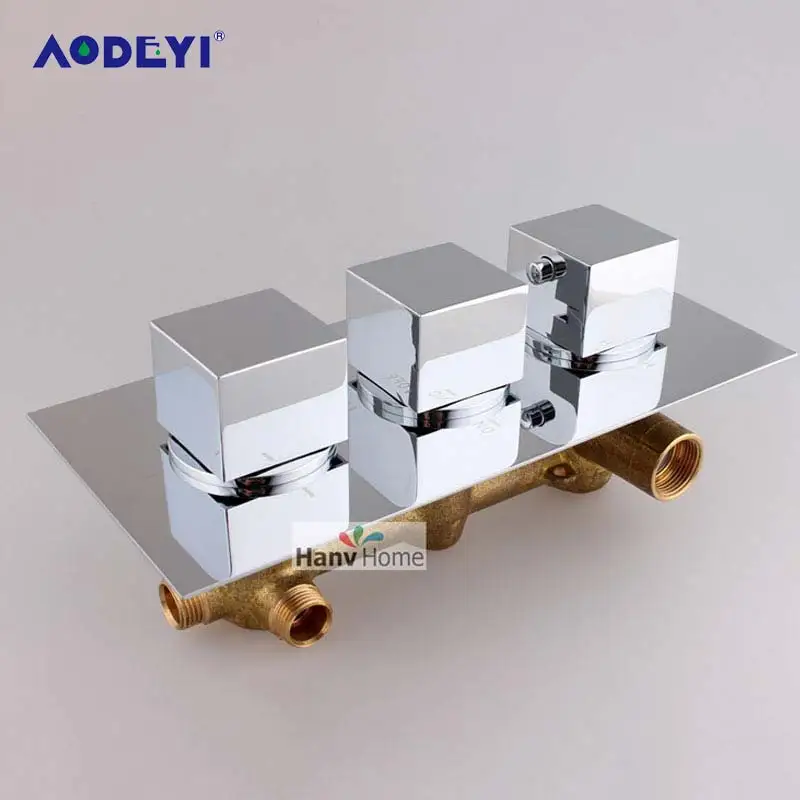 

AODEYI Brass Thermostatic Mixing Valve Adjust The Mixing Water Temperature Thermostatic Mixer For Bathroom Shower Set